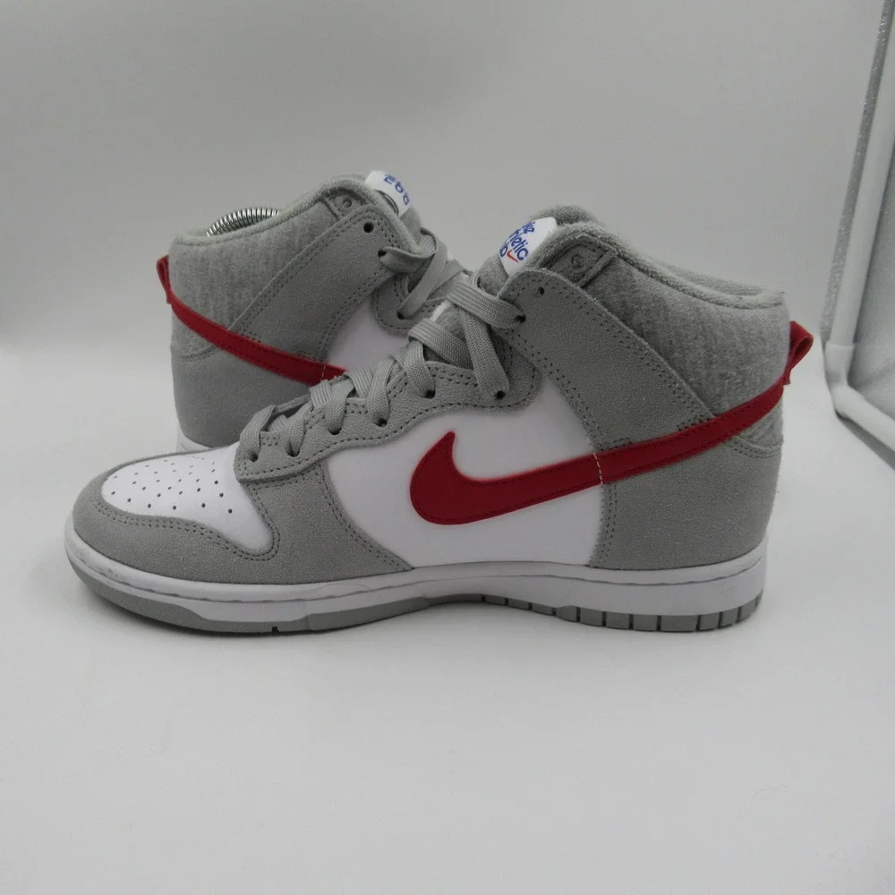 Nike Dunk High Athletic Club Light Smoke Grey University Red DJ6152-001 Mens 7.5